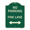 Signmission No Parking Fire Lane W/ Bidirectional Arrow Heavy-Gauge Aluminum Sign, 24" x 18", G-1824-23738 A-DES-G-1824-23738 - alternate 1